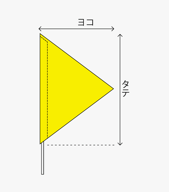 三角形手旗 ③